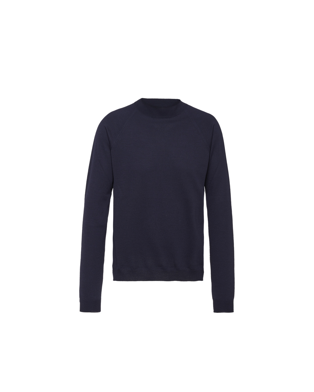 Prada Worsted Wool Turtleneck Genser Marineblå | AJRPIS769