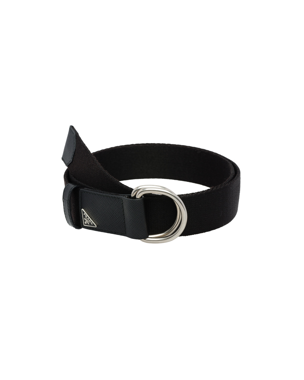 Prada Woven Nylon Belt Svarte | 806-SGMZWI