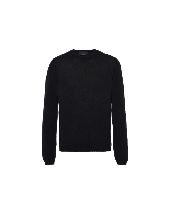 Prada Cashmere Crew-neck Genser Svarte | QCJBML935