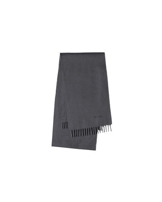 Prada Cashmere Scarf Slate Gray | 172-XPAEMN