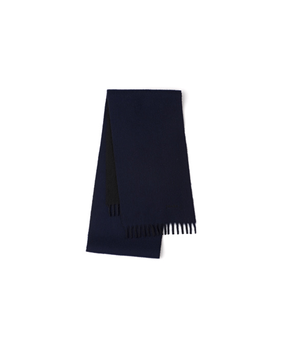 Prada Double Cashmere Scarf Marineblå | 768-XGDVSR