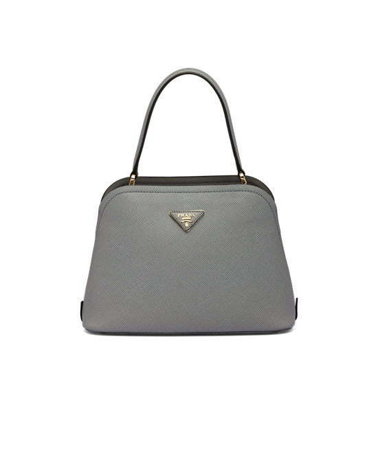 Prada Medium Saffiano Lær Prada Matinée Bag Slate Gray | VKSLCP124