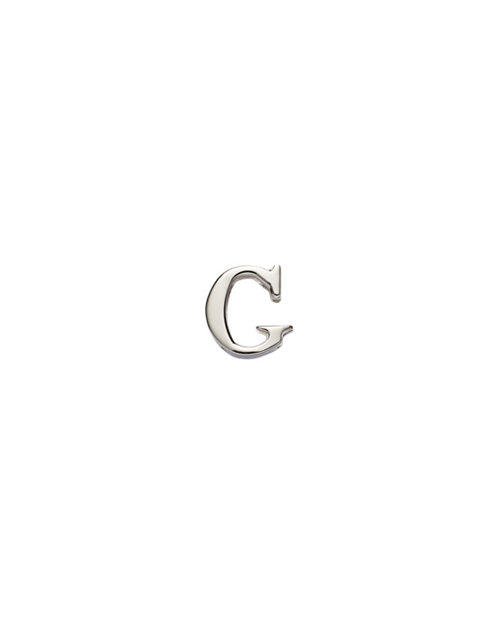 Prada My Character Sliding Metal Letter Polished Steel | 015-CXQORM