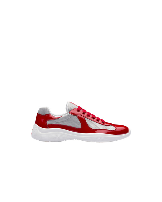 Prada Prada America's Cup Sneakers Rød Sølv | SWOXBU709