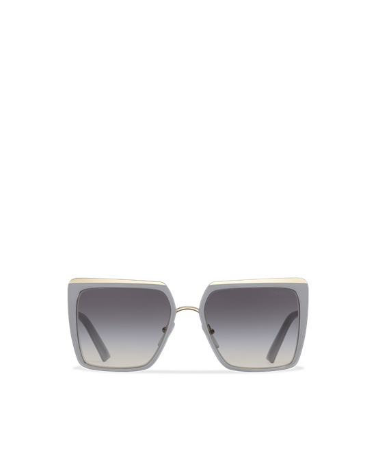 Prada Prada Cinéma Sunglasses Squared Lyse Blå | UDXEYI963