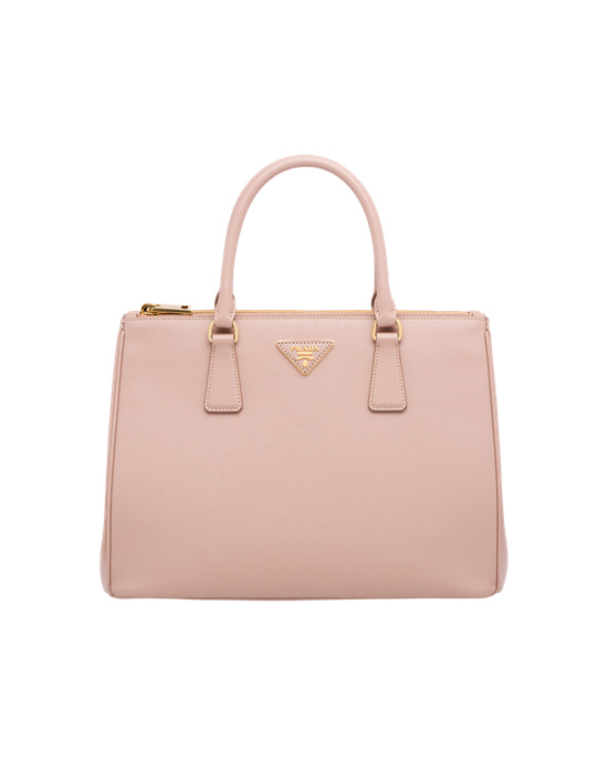 Prada Prada Galleria Saffiano Lær Large Bag Rosa | DYRIVU781