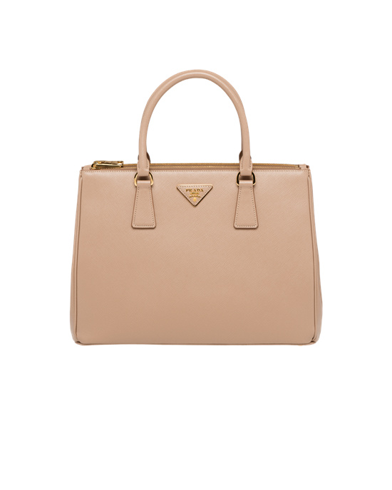 Prada Prada Galleria Saffiano Lær Large Bag Beige | YKREFV583