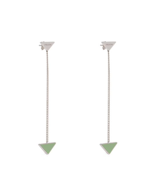 Prada Prada Symbole Drop Earrings Aqua | GNZOJH904