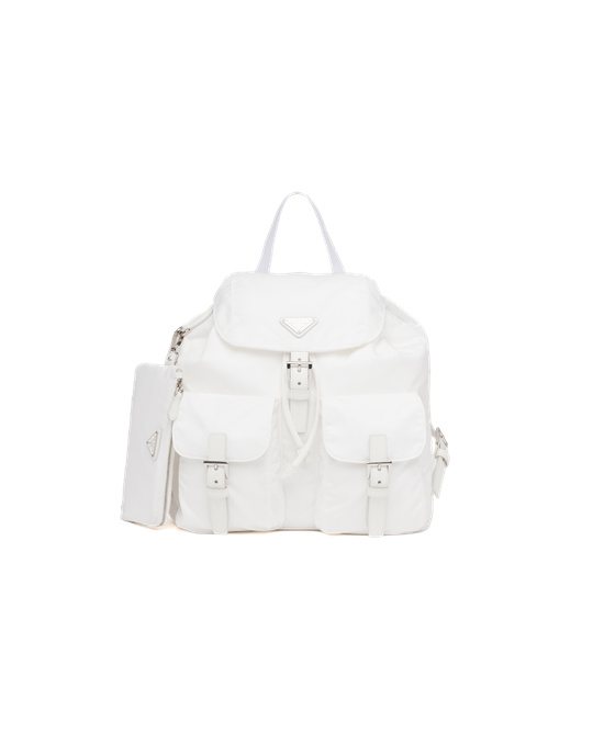 Prada Re-nylon Medium Backpack Hvite | 094-WLYSJD