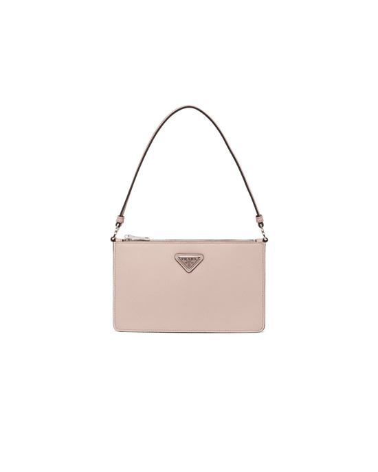 Prada Saffiano Lær Mini Bag Water Lily | 043-RMXOVC