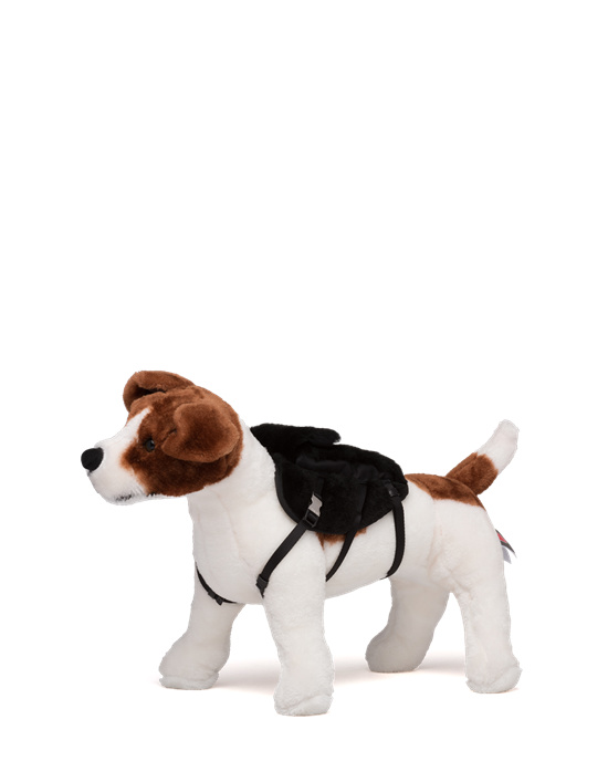 Prada Shearling Dog Harness Svarte | 721-TFUWVY