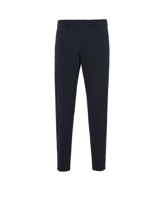 Prada Stretch Technical Fabric Trousers Marineblå | SLMATR826