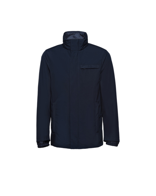 Prada Technical Fabric Blouson Jacket Marineblå | 018-FCBIVE