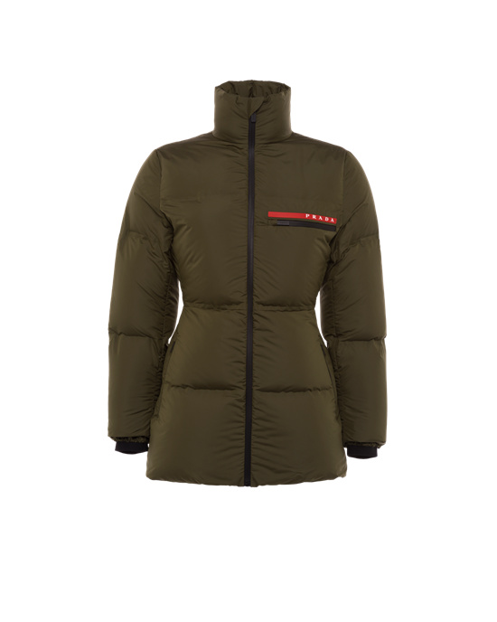 Prada Technical Nylon Puffer Jacket Grønn | 021-WZSDJU